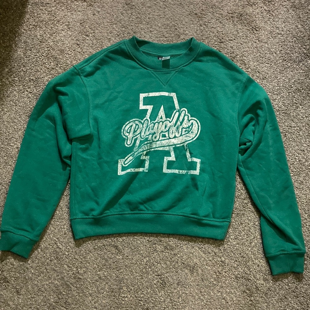 Green H&M Play-off sweatshirt